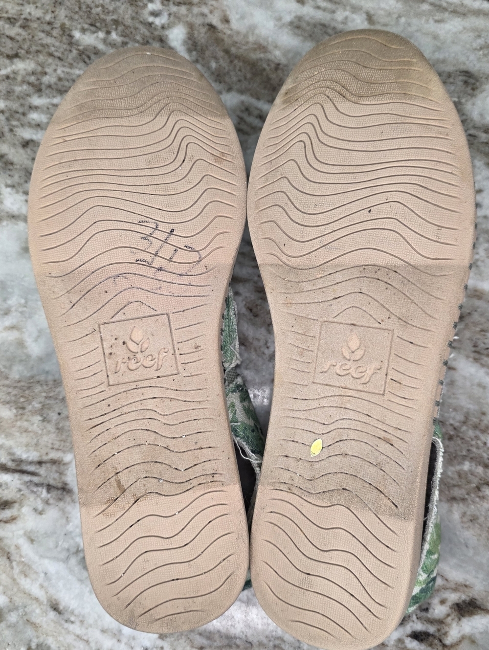 Reef Women's Escape Sling Prints Natural Palms Women's Size 8 - Picture 8 of 9